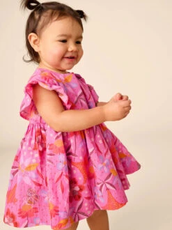 Tea Collection Ruffle Sleeve Baby Dress Set - Brazilian Painted Floral By Tea Collection -Baby Clothing Store 1000x 2038261