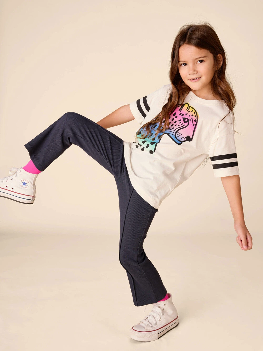 Tea Collection Jaguar Sporty Graphic Tee - Chalk By Tea Collection 7 Tea Collection Jaguar Sporty Graphic Tee - Chalk By Tea Collection - Image 5