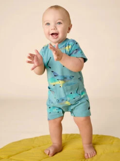 Tea Collection Double Pocket Baby Romper - Painted Shark By Tea Collection -Baby Clothing Store 1000x 2130783