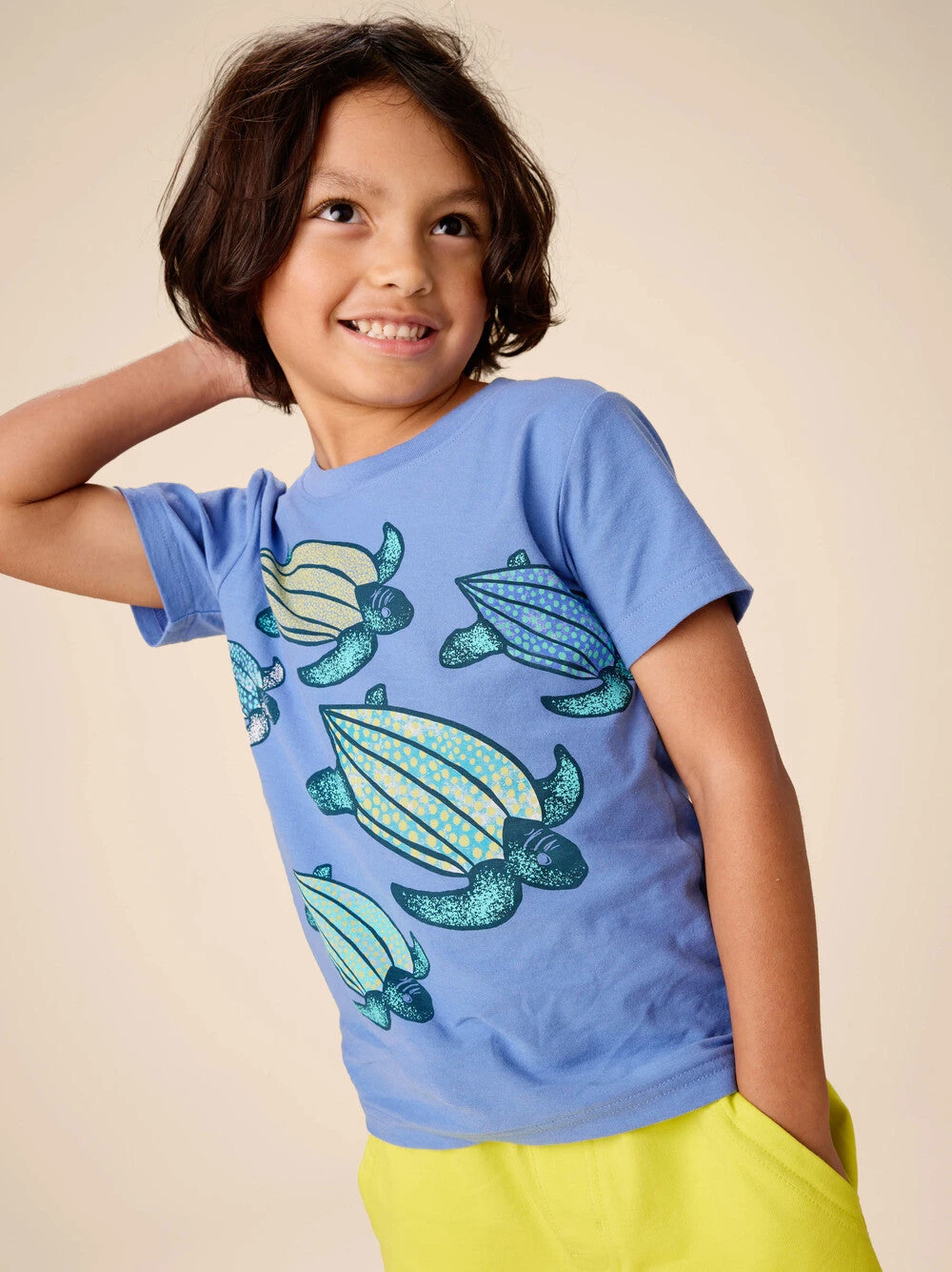 Tea Collection Leatherback Turtles Graphic Tee - Blue Yarrow By Tea Collection 4 Tea Collection Leatherback Turtles Graphic Tee - Blue Yarrow By Tea Collection - Image 2