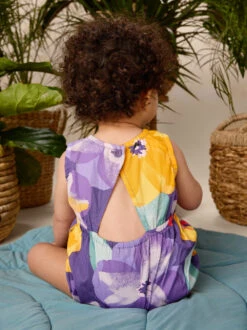 Tea Collection Peek-a-Boo Back Baby Romper - Large Tropical Floral By Tea Collection -Baby Clothing Store 1000x 2220070