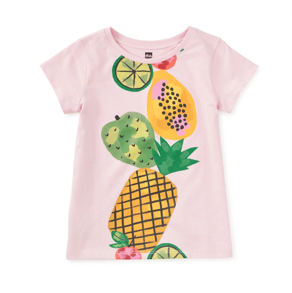 Tea Collection Stacked Fruit Graphic Tee - Pink Lady By Tea Collection 3 Tea Collection Stacked Fruit Graphic Tee - Pink Lady By Tea Collection