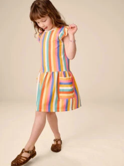 Tea Collection Flutter Sleeve Pocket Dress - Lamu Sunset Stripe By Tea Collection -Baby Clothing Store 1000x 2366607