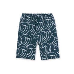Tea Collection Printed Gym Shorts - Kanagawa Waves By Tea Collection FINAL SALE