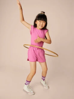 Tea Collection Pom-Pom Gym Shorts - Carousel Pink By Tea Collection -Baby Clothing Store 1000x 998185