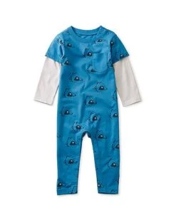 Layered Sleeve Baby Romper Kids