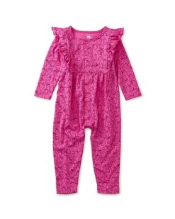 Snap Front Ruffle Baby Romper Kids