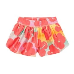 Tea Collection Sporty Petal Shorts - Rainbow Hibiscus By Tea Collection