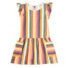 Tea Collection Flutter Sleeve Pocket Dress - Lamu Sunset Stripe By Tea Collection