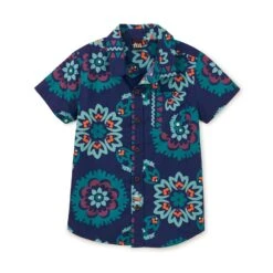 Tea Collection Button Up Woven Shirt - Limpopo Bandana By Tea Collection FINAL SALE