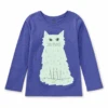 Tea Collection Lake Van Cat Glow Graphic Tee - Han Purple By Tea Collection - FINAL SALE