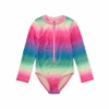 Tea Collection Long Sleeve One-Piece Swimsuit - Rio De Janeiro Rainbow By Tea Collection -Baby Clothing Store LongSleeveOne PieceSwimsuit