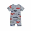 Tea Collection Pocket Shortie Baby Romper - Cuban Cars By Tea Collection -Baby Clothing Store PocketShortieBabyRomper CubanCars