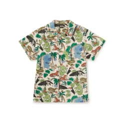 Tea Collection Printed Camp Shirt - Rio Animal Scenic By Tea Collection
