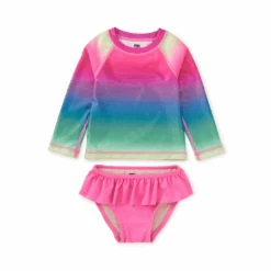 Tea Collection Rash Guard Baby Swim Set - Rio De Janiero Rainbow By Tea Collection
