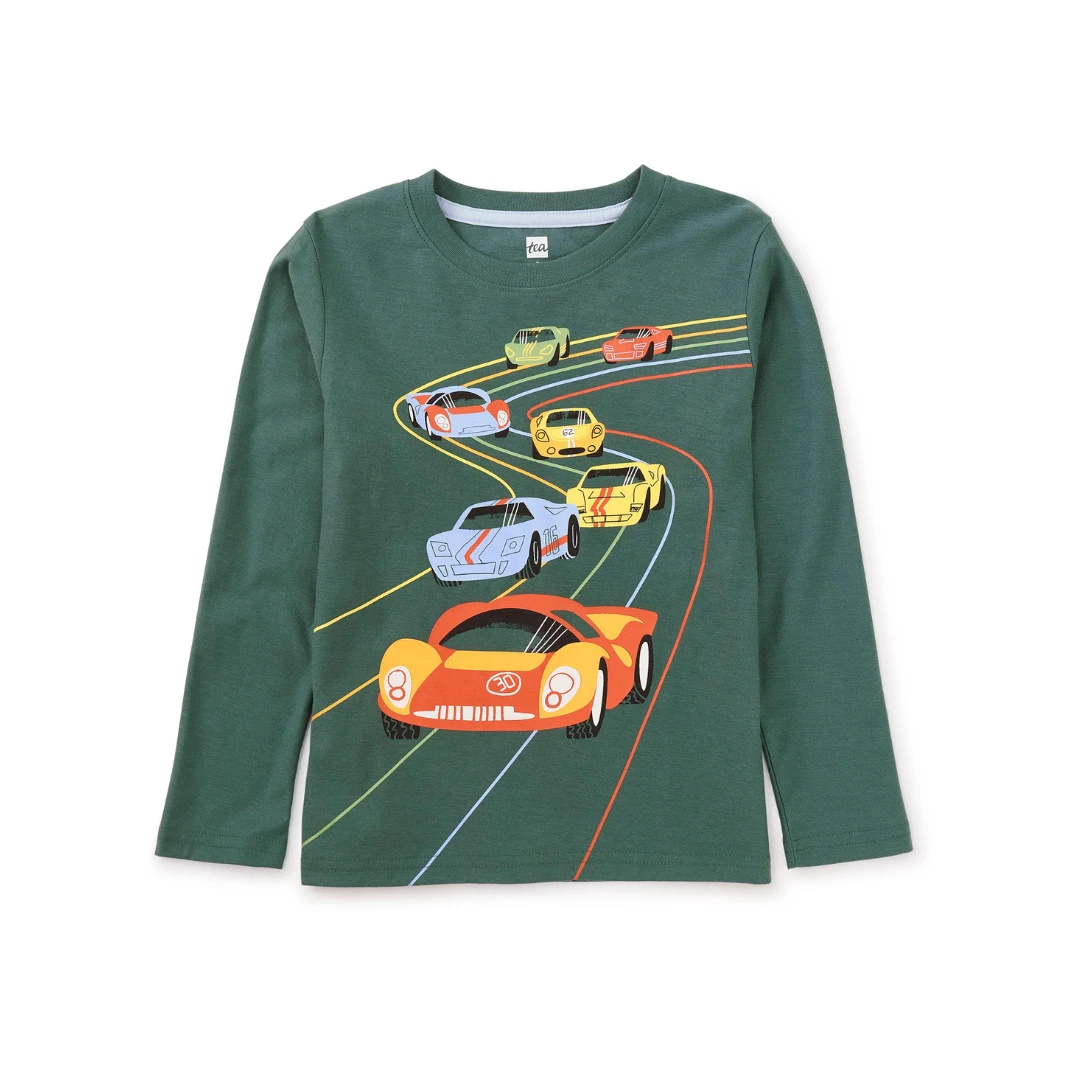 Tea Collection Le Mans Race Graphic Tee - Silver Pine By Tea Collection - FINAL SALE 3 Tea Collection Le Mans Race Graphic Tee - Silver Pine By Tea Collection - FINAL SALE