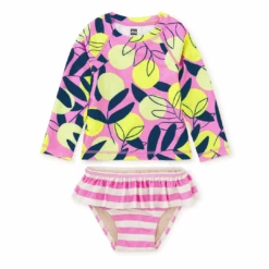 Tea Collection Rash Guard Baby Swim Set - Mediterranean Citrus By Tea Collection FINAL SALE