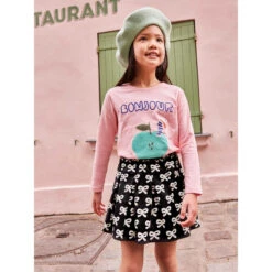 Bonjour Au Revoir Graphic Tee, Pink -Baby Clothing Store bxuaanmcluazagrtyjbd