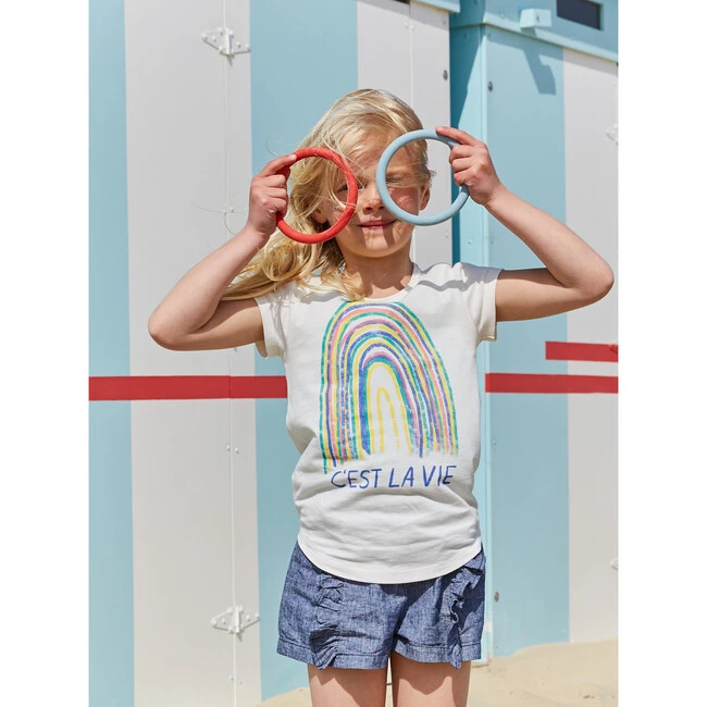 C'est La Vie Tunic Top, White 8 C'est La Vie Tunic Top, White - Image 6