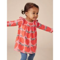 Mighty Mini Print Baby Dress, Normandy Apples 7 Mighty Mini Print Baby Dress, Normandy Apples -Baby Clothing Store lfva24oh1osavy4wbygq