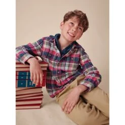 Plaid Flannel Button-Up Shirt, Picnic -Baby Clothing Store p7zumacbat8y6vwauc9i