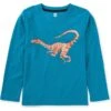 Velociraptor Graphic Tee, Enamel Blue -Baby Clothing Store rvlywtiwtbdkpfyaypwm