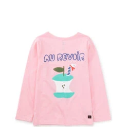 Bonjour Au Revoir Graphic Tee, Pink -Baby Clothing Store uohfumornspg79sfguxh