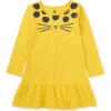 Ruffle Hem Graphic Dress, Yellow Cat -Baby Clothing Store vqm3ahgbncrzt0c8xmqn