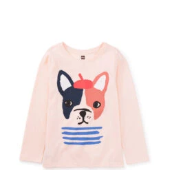 Very French Bulldog Graphic Tee, Pink