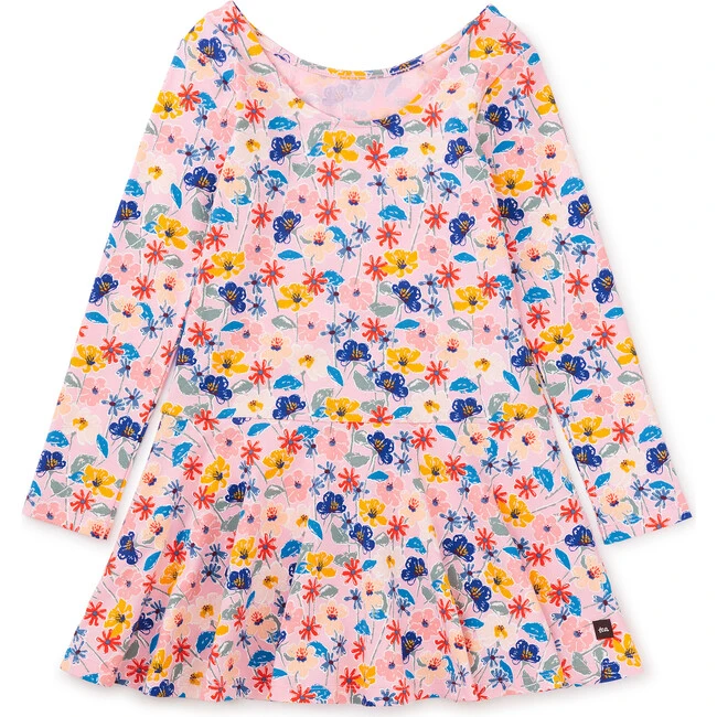 Drop Waist Skater Dress, Pink 5 Drop Waist Skater Dress, Pink - Image 3